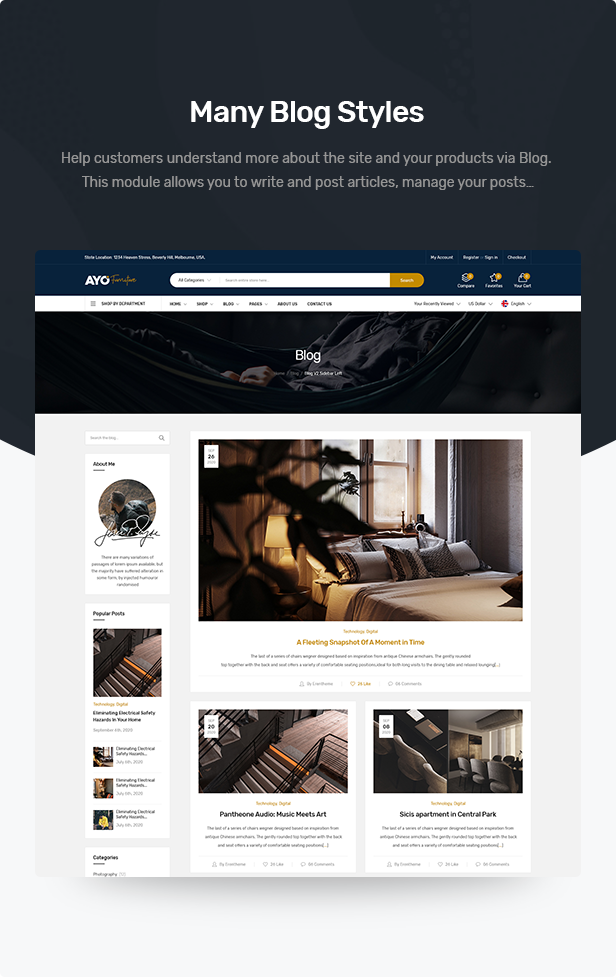 Ayo – Responsive Elementor WooCommerce Theme