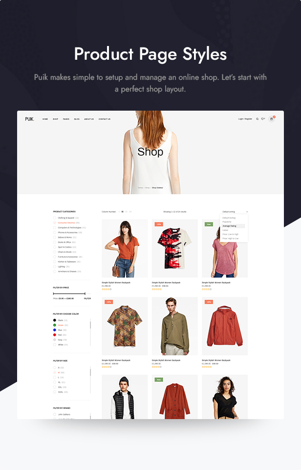 Puik – Elementor WooCommerce Theme