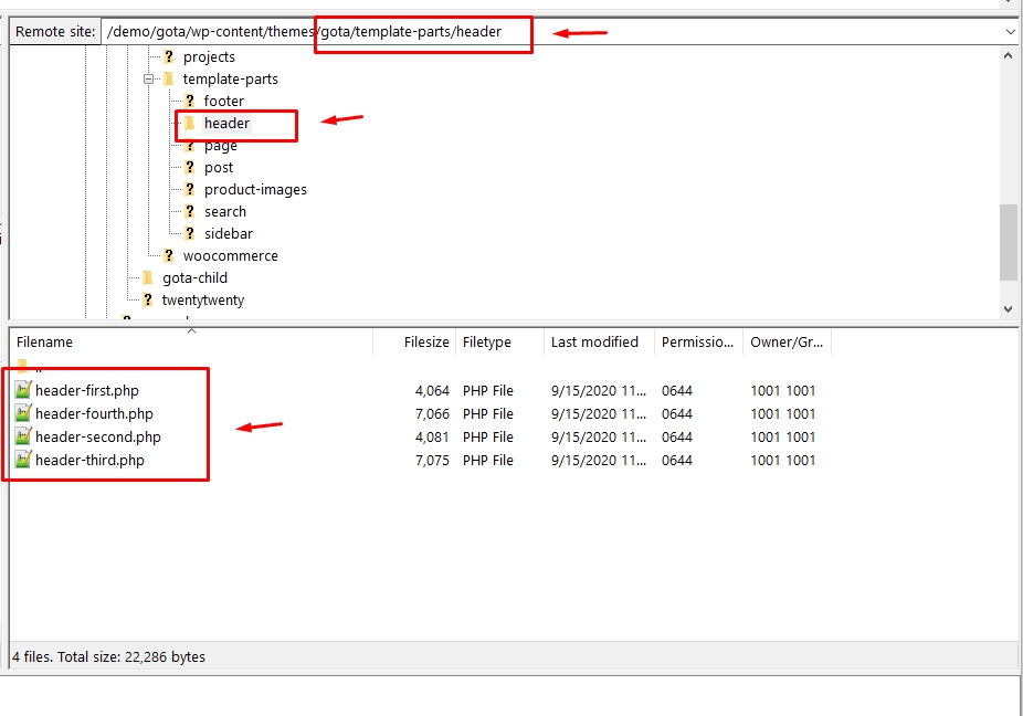 Header Customization