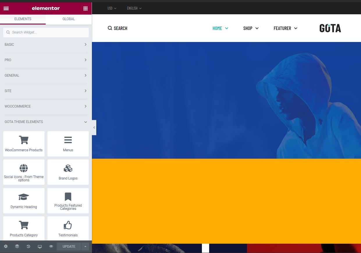 Elementor Website Builder Elements List
