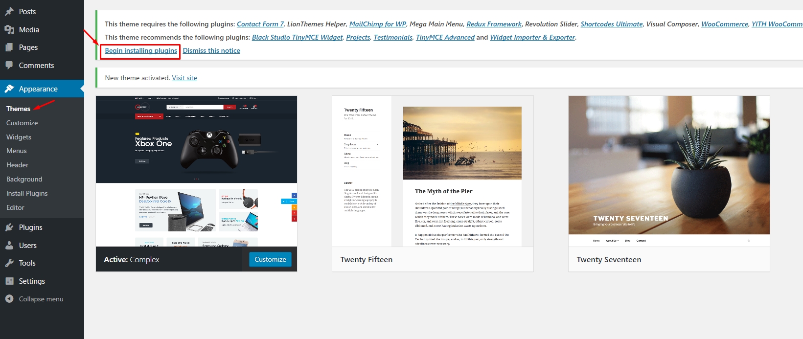 Install Required Plugins