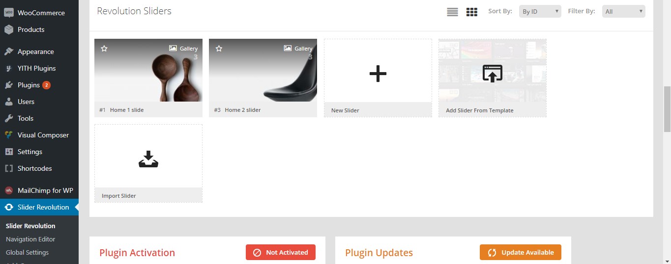 Create A New Revolution Slider