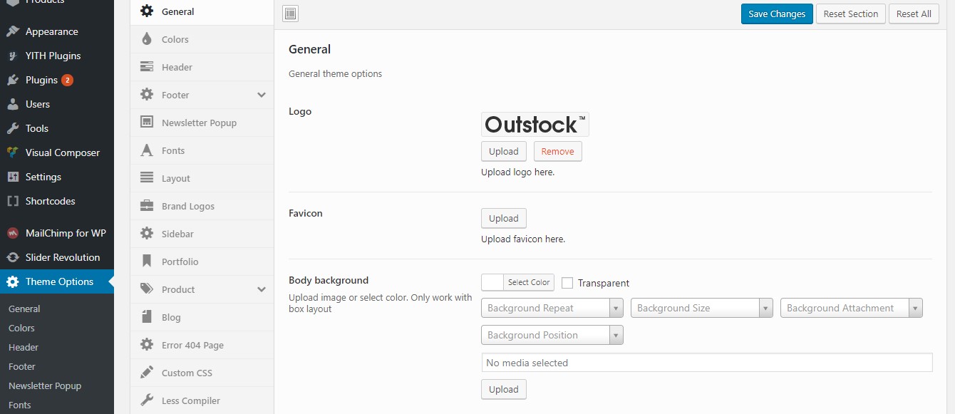 Theme Options