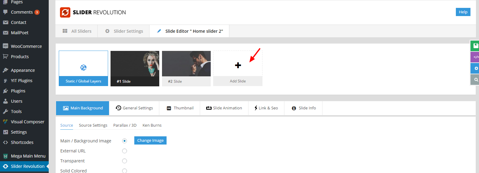 Add Slides To Revolution Slider