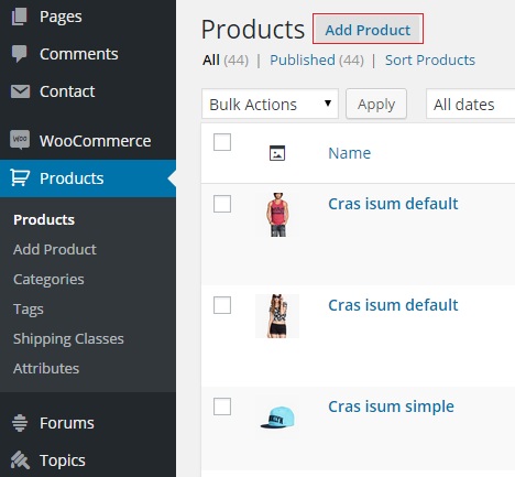 Adding Product