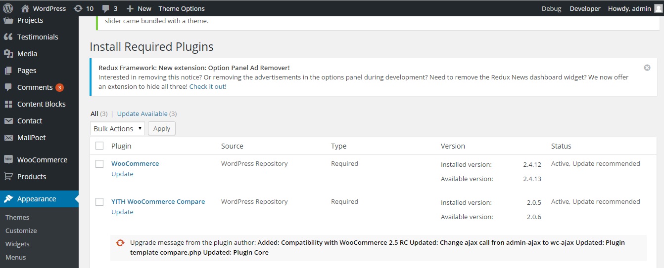 Install Required Plugins